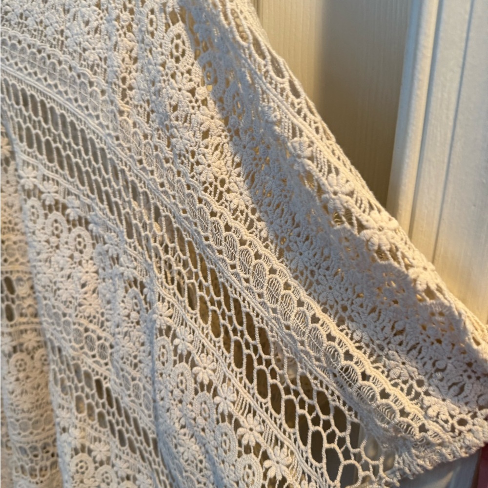 CAbi Women's Cream Lace Swim Cover-Up - Picture 4 of 11